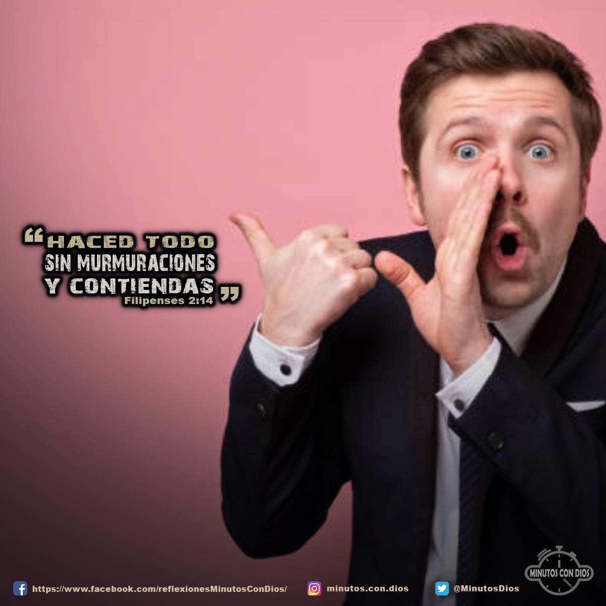 Haced todo sin murmuraciones y contiendas. Filipenses 2:14 RVR1960 #TestimonioCristiano, #SinMurmuracionesNiContiendas, #MinutosConDios, #ReflexionesDiarias