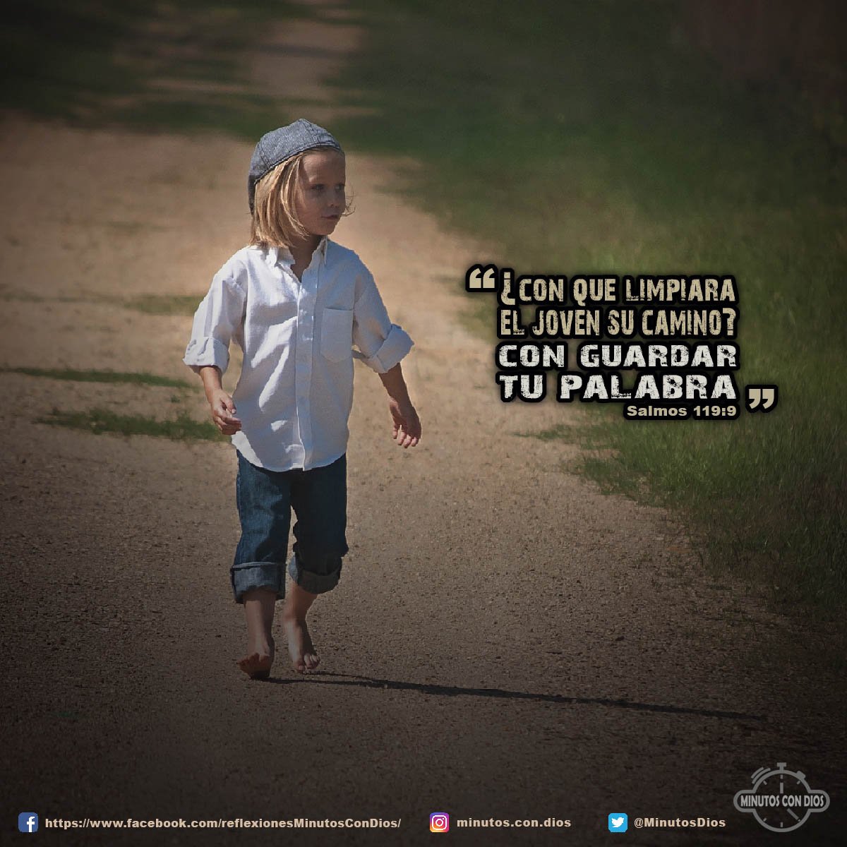 ¿Con qué limpiará el joven su camino? Con guardar tu palabra. Salmos 119:9 RVR1960 #ConQueLimpiaraElJovenSuCamino, #GuardandoLaPalabraDeDios, #MinutosConDios, #ReflexionesDiarias