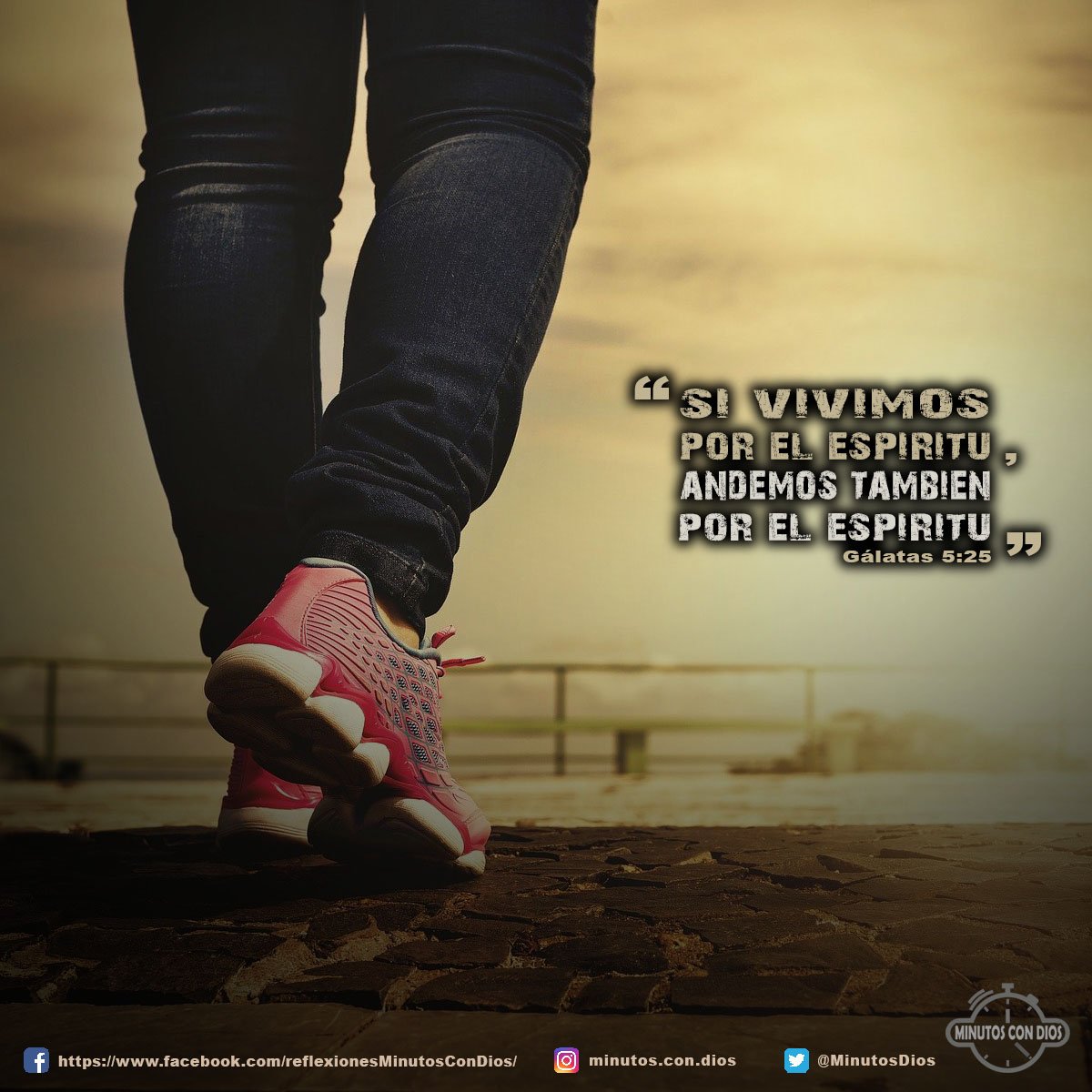 Si vivimos por el Espíritu, andemos también por el Espíritu. Gálatas 5:25 RVR1960 #ViviendoPorElEspiritu, #AndandoPorElEspiritu, #MinutosConDios, #ReflexionesDiarias