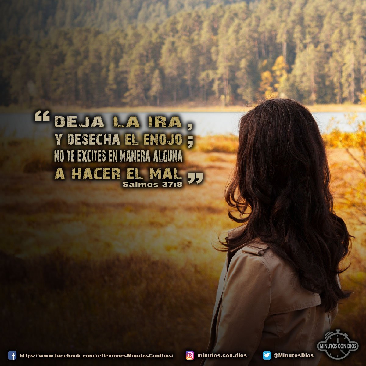 Deja la ira, y desecha el enojo; no te excites en manera alguna a hacer lo malo. Salmos 37:8 RVR1960 #DejaLaIra, #DesechaElEnojo, #MinutosConDios, #ReflexionesDiarias