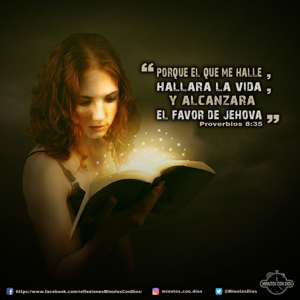 Porque el que me halle, hallará la vida, y alcanzará el favor de Jehová. Proverbios 8:35 RVR1960 #ConSabiduriaHallamosVida, #FavorDeDios, #MinutosConDios, #ReflexionesDiarias