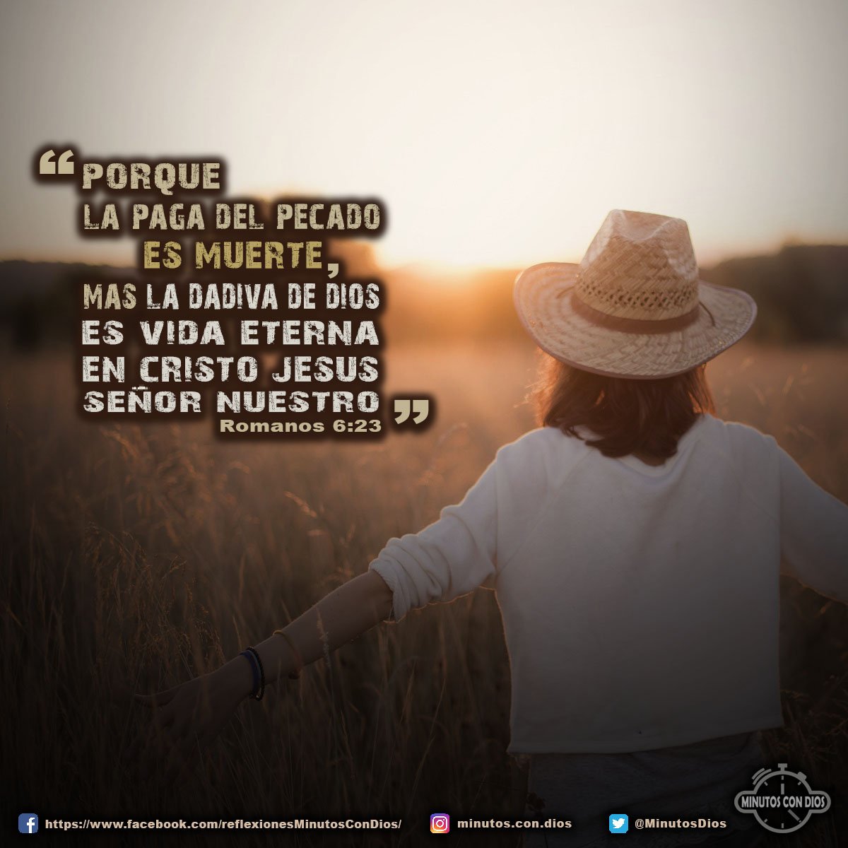 Porque la paga del pecado es muerte, mas la dádiva de Dios es vida eterna en Cristo Jesús Señor nuestro. Romanos 6:23 RVR1960 #LaPagaDelPecado, #ElRegaloDeDios, #MinutosConDios, #ReflexionesDiarias